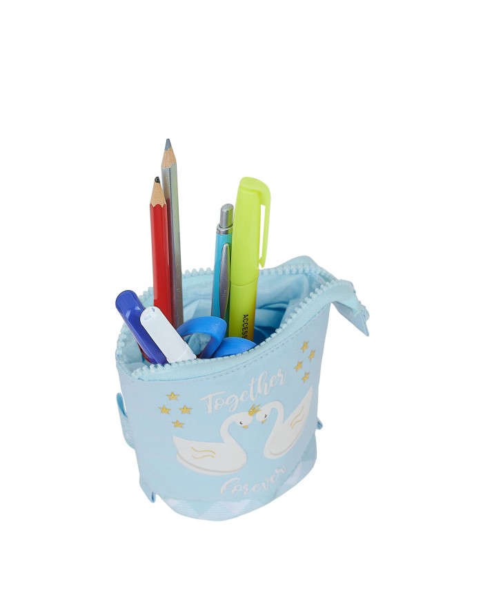 Astuccio Portapenne Glow Lab Cisnes Azzurro Chiaro 8 x 19 x 6 cm Astuccio Portapenne Glow Lab Cisnes Azzurro Chiaro 8 x 19 x 6 cm