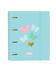 Raccoglitore ad anelli Benetton Silver Argentato A4 26.5 x 33 x 4 cm