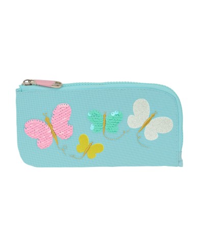 Astuccio Scuola Moos Butterflies Azzurro Chiaro 23 x 11 x 1 cm Astuccio Scuola Moos Butterflies Azzurro Chiaro 23 x 11 x 1 cm