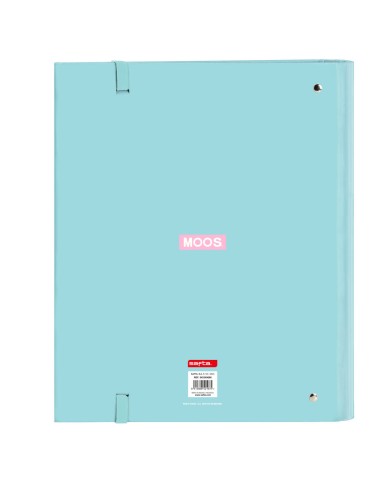 Raccoglitore ad anelli Moos Butterflies Azzurro 27 x 32 x 3.5 cm Raccoglitore ad anelli Moos Butterflies Azzurro 27 x 32 x 3.5 cm