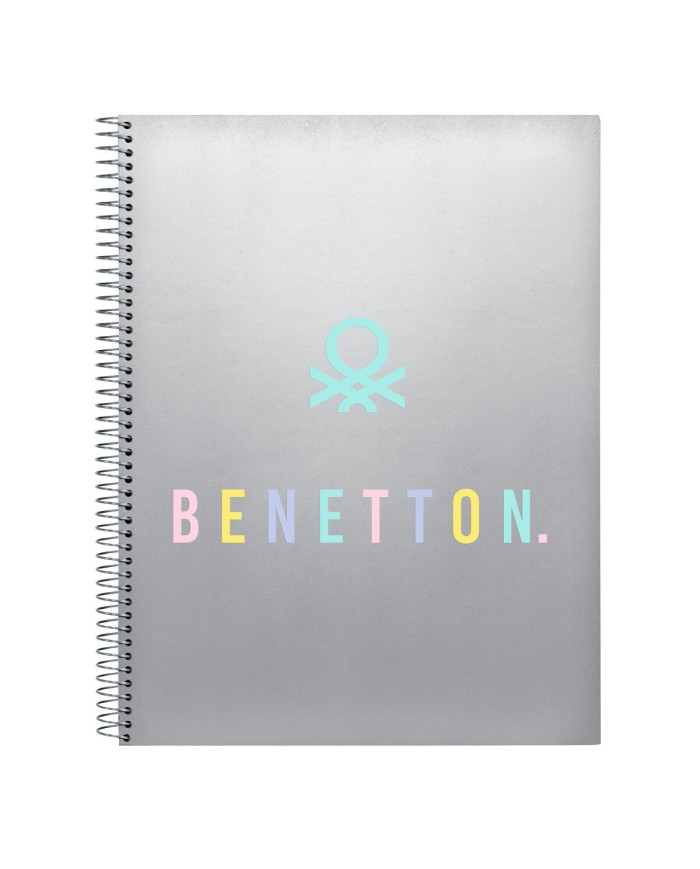 Agenda Benetton Silver Argentato A4 120 Fogli