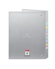 Raccoglitore ad anelli Benetton Silver Argentato A4 26.5 x 33 x 4 cm