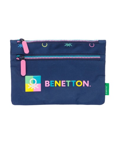 Astuccio Scuola Benetton Cool Blu Marino 23 x 16 x 3 cm Astuccio Scuola Benetton Cool Blu Marino 23 x 16 x 3 cm