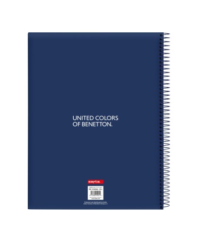 Agenda Benetton Cool Blu Marino A4 120 Fogli Agenda Benetton Cool Blu Marino A4 120 Fogli