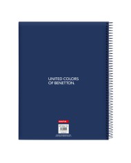 Agenda Benetton Cool Blu Marino A4 120 Fogli Agenda Benetton Cool Blu Marino A4 120 Fogli