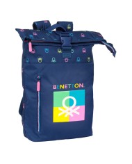 Zaino per Portatile Benetton Cool Blu Marino 27 x 40 x 19 cm