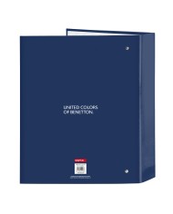 Raccoglitore ad anelli Benetton Cool Blu Marino A4 27 x 33 x 6 cm