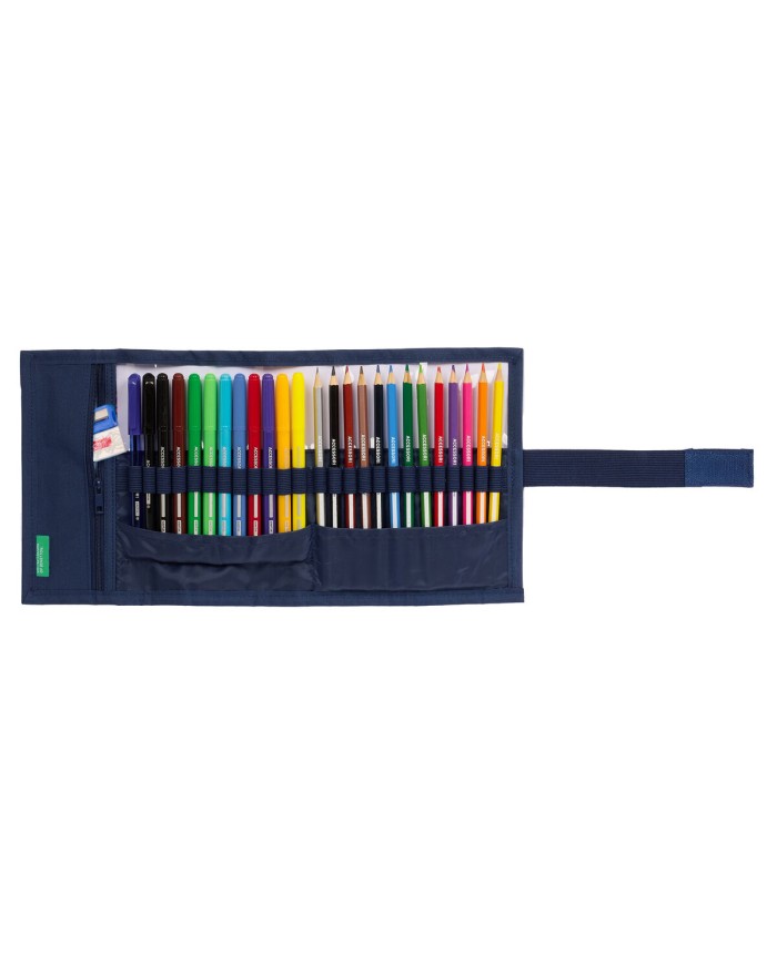 Astuccio Benetton Cool Blu Marino 7 x 20 x 7 cm Pieghevoli 27 Pezzi Astuccio Benetton Cool Blu Marino 7 x 20 x 7 cm Pieghevoli 27 Pezzi