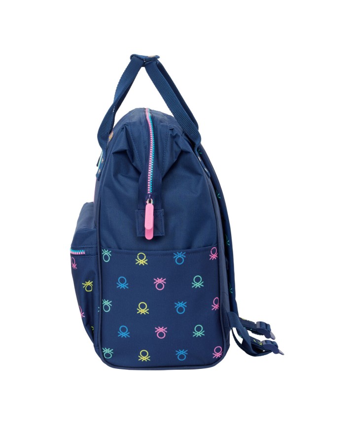 Zaino per Portatile Benetton Cool Blu Marino 27 x 40 x 19 cm