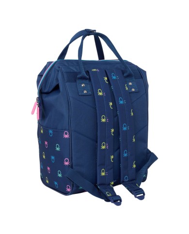 Zaino per Portatile Benetton Cool Blu Marino 27 x 40 x 19 cm Zaino per Portatile Benetton Cool Blu Marino 27 x 40 x 19 cm