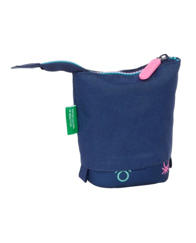 Astuccio Portapenne Benetton Cool Blu Marino 8 x 19 x 6 cm Astuccio Portapenne Benetton Cool Blu Marino 8 x 19 x 6 cm