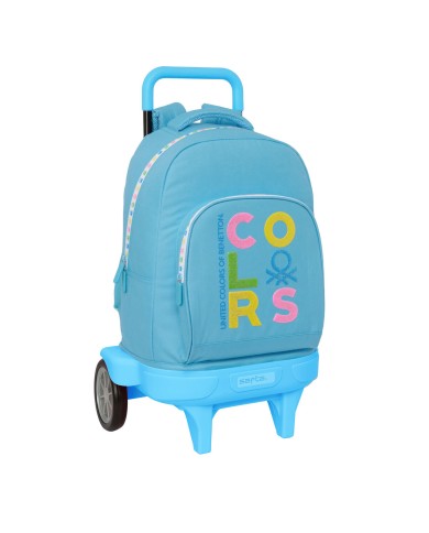 Trolley per la Scuola Benetton Spring Blu cielo 33 X 45 X 22 cm Trolley per la Scuola Benetton Spring Blu cielo 33 X 45 X 22 cm