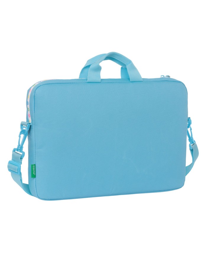 Valigetta per Portatile Benetton Spring Celeste 40 x 27 x 4 cm Valigetta per Portatile Benetton Spring Celeste 40 x 27 x 4 cm