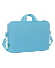 Valigetta per Portatile Benetton Spring Celeste 40 x 27 x 4 cm Valigetta per Portatile Benetton Spring Celeste 40 x 27 x 4 cm