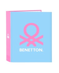 Raccoglitore ad anelli Benetton Spring Blu cielo 27 x 32 x 3.5 cm