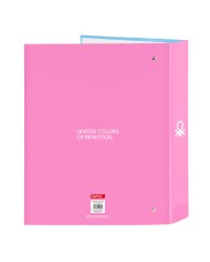Raccoglitore ad anelli Benetton Spring Rosa Blu cielo A4 27 x 33 x 6 cm Raccoglitore ad anelli Benetton Spring Rosa Blu cielo A4 27 x 33 x 6 cm
