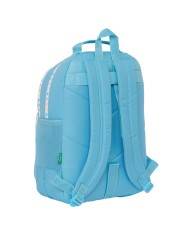 Zaino Scuola Benetton Spring Celeste 32 x 42 x 15 cm