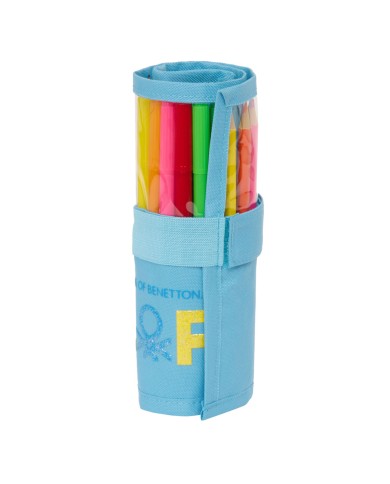 Astuccio Benetton Spring Pieghevoli Blu cielo 7 x 20 x 7 cm (27 Pezzi) Astuccio Benetton Spring Pieghevoli Blu cielo 7 x 20 x 7 cm (27 Pezzi)