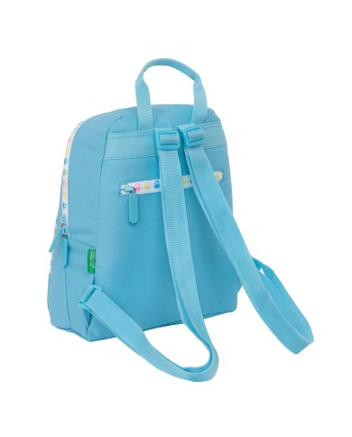 Zaino Benetton Spring Mini Celeste 25 x 30 x 13 cm Zaino Benetton Spring Mini Celeste 25 x 30 x 13 cm