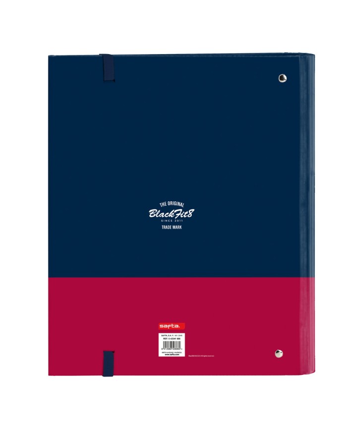 Raccoglitore ad anelli BlackFit8 Blu Marino 27 x 32 x 3.5 cm