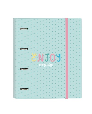 Raccoglitore ad anelli BlackFit8 Enjoy Verde 27 x 32 x 3.5 cm