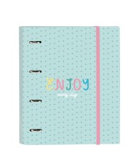 Raccoglitore ad anelli Safta Paris Rosa Blu Marino A4 27 x 33 x 6 cm