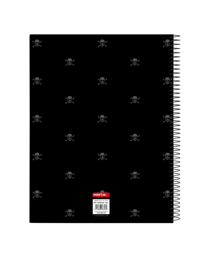 Agenda Safta California Nero A4 120 Fogli
