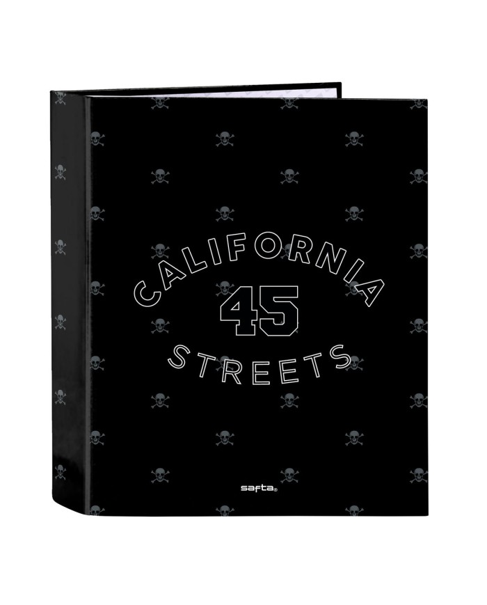 Raccoglitore ad anelli Safta California Nero A4 27 x 33 x 6 cm