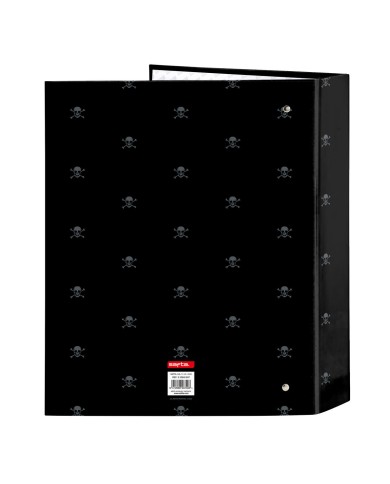 Raccoglitore ad anelli Safta California Nero A4 27 x 33 x 6 cm