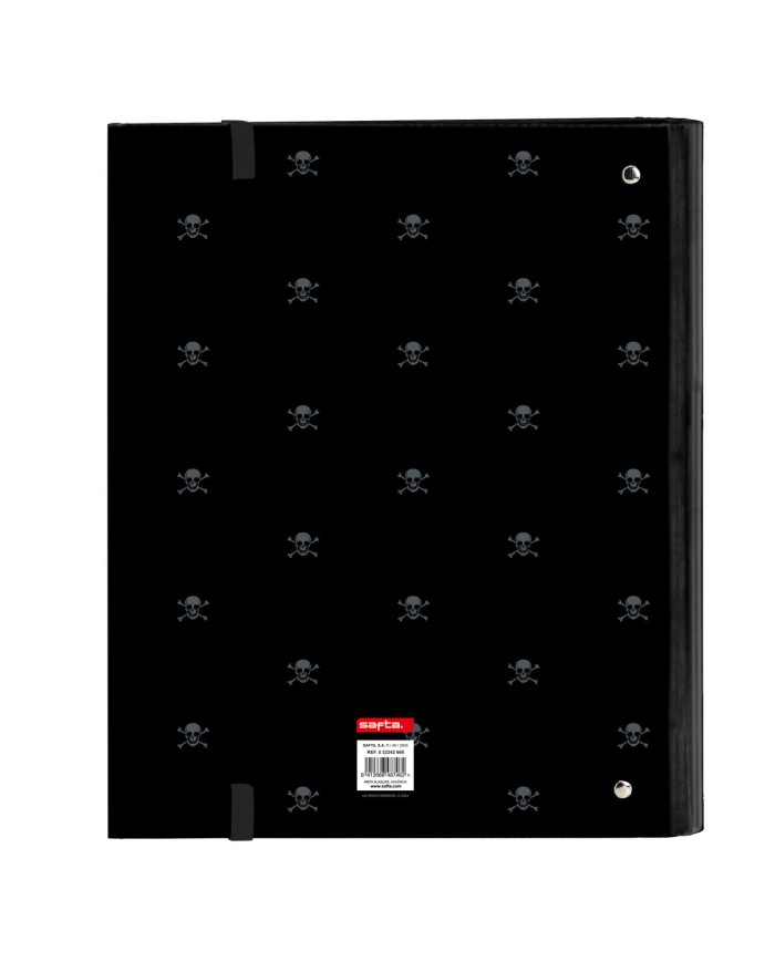 Raccoglitore ad anelli Safta California Nero 27 x 32 x 3.5 cm