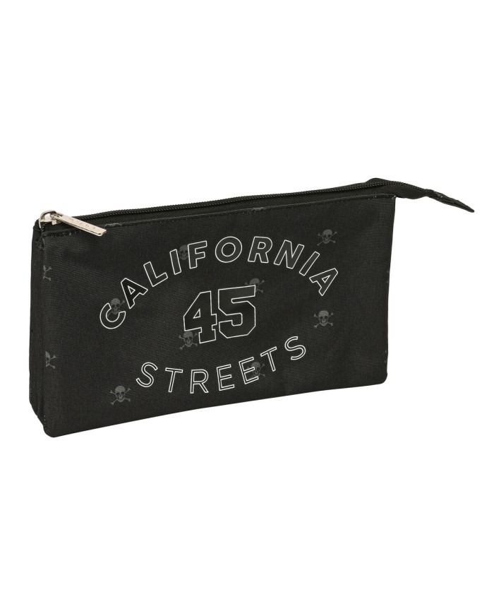 Portaoggetti Triplo Safta California Nero 22 x 12 x 3 cm