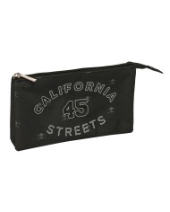 Portaoggetti Triplo Safta California Nero 22 x 12 x 3 cm