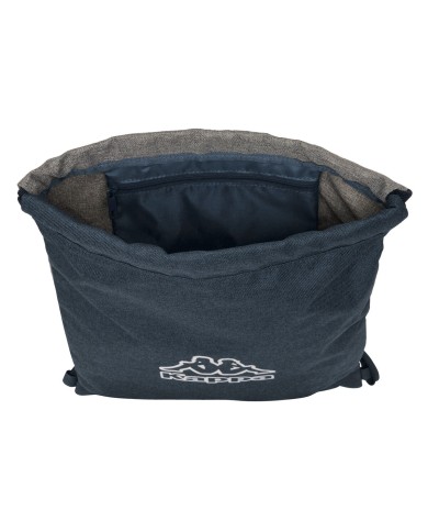 Zainetto con Cordini Kappa Dark navy Grigio Blu Marino 35 x 40 x 1 cm Zainetto con Cordini Kappa Dark navy Grigio Blu Marino 35 x 40 x 1 cm