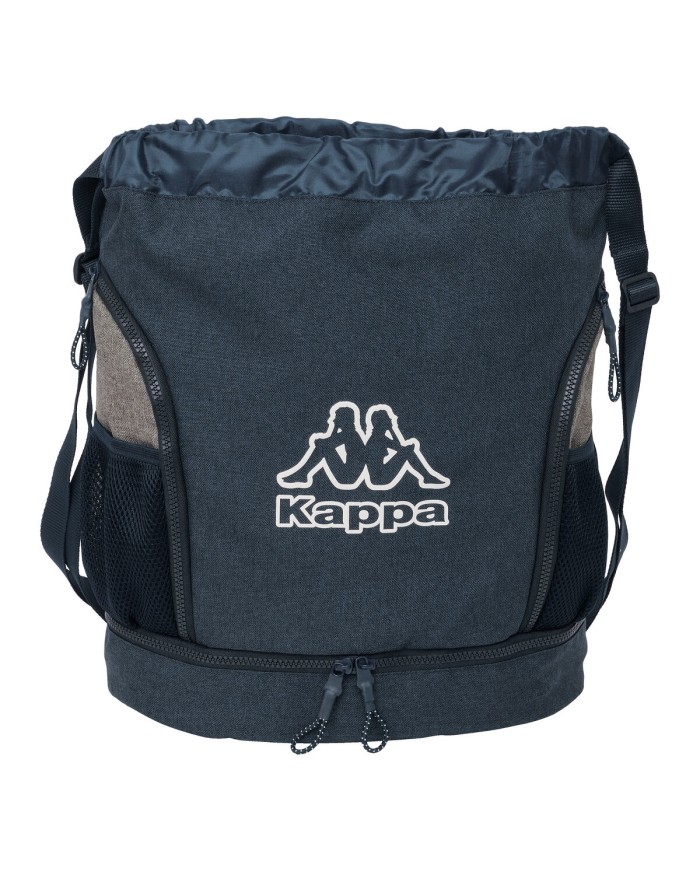Zaino a Sacca per Bambini Kappa Dark navy Grigio Blu Marino 35 x 40 x 1 cm