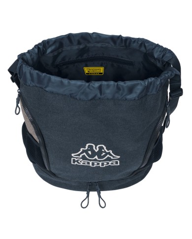Zaino a Sacca per Bambini Kappa Dark navy Grigio Blu Marino 35 x 40 x 1 cm Zaino a Sacca per Bambini Kappa Dark navy Grigio Blu Marino 35 x 40 x 1 cm