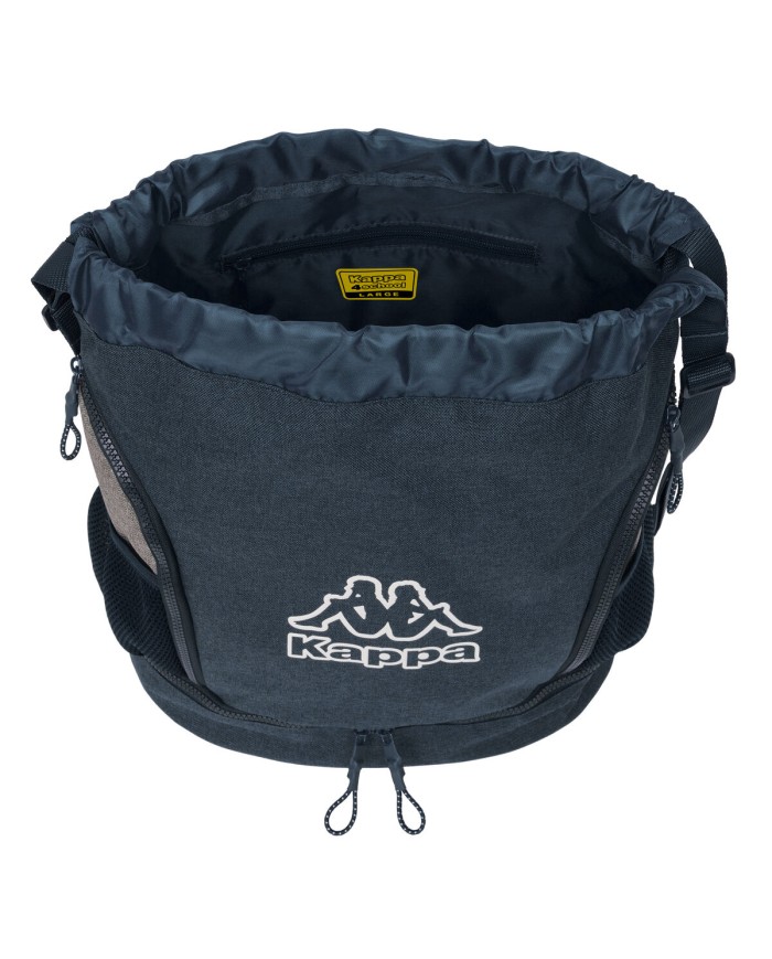 Zaino a Sacca per Bambini Kappa Dark navy Grigio Blu Marino 35 x 40 x 1 cm