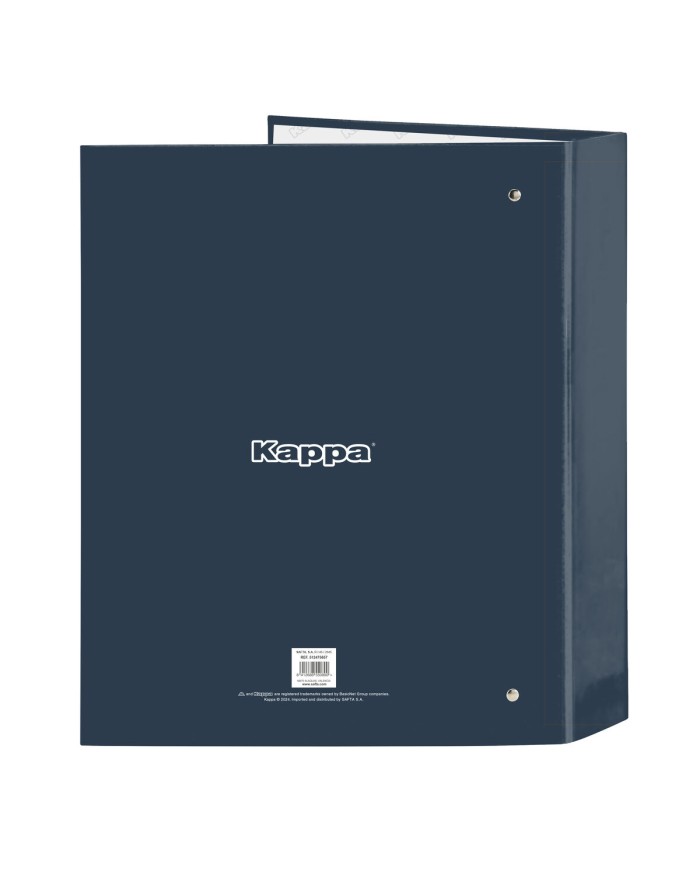 Raccoglitore ad anelli Kappa Dark navy Blu Marino A4 27 x 33 x 6 cm