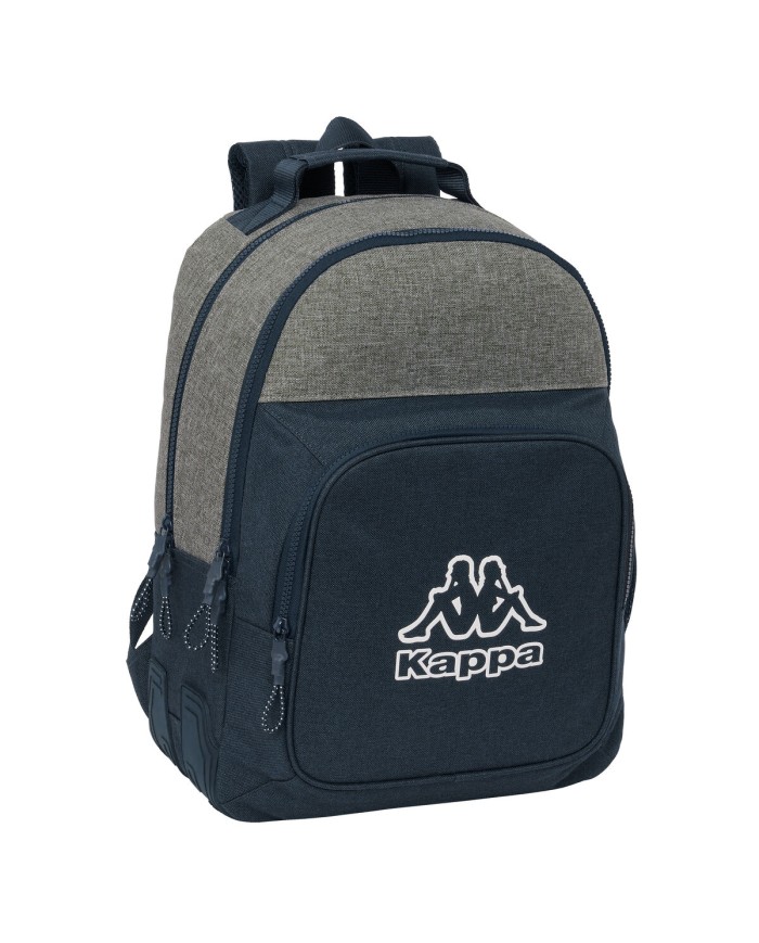 Zaino Scuola Kappa Dark navy Grigio Blu Marino 32 x 42 x 15 cm Zaino Scuola Kappa Dark navy Grigio Blu Marino 32 x 42 x 15 cm