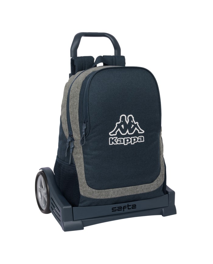 Trolley per la Scuola Kappa Dark navy Grigio Blu Marino 32 x 44 x 16 cm Trolley per la Scuola Kappa Dark navy Grigio Blu Marino 32 x 44 x 16 cm