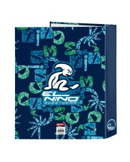 Raccoglitore ad anelli El Niño Glassy Blu Marino A4 27 x 33 x 6 cm