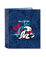 Raccoglitore ad anelli El Niño Paradise Blu Marino A4 27 x 33 x 6 cm