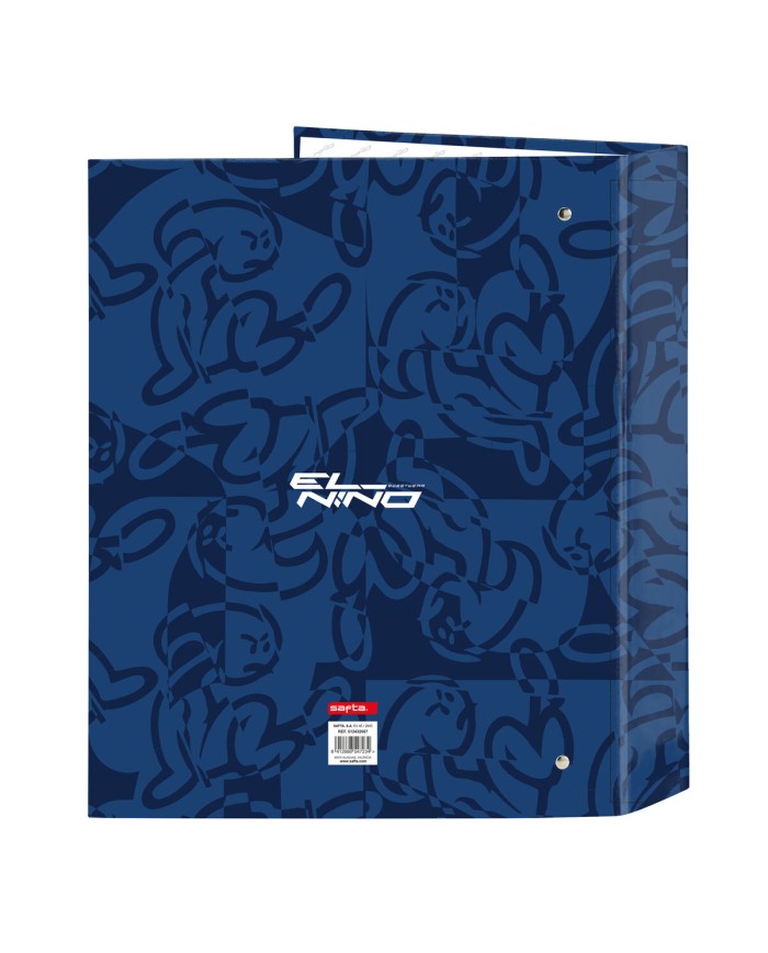 Raccoglitore ad anelli El Niño Paradise Blu Marino A4 27 x 33 x 6 cm