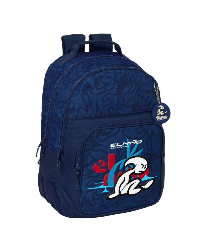 Zaino Scuola El Niño Paradise Blu Marino 32 x 42 x 15 cm Zaino Scuola El Niño Paradise Blu Marino 32 x 42 x 15 cm