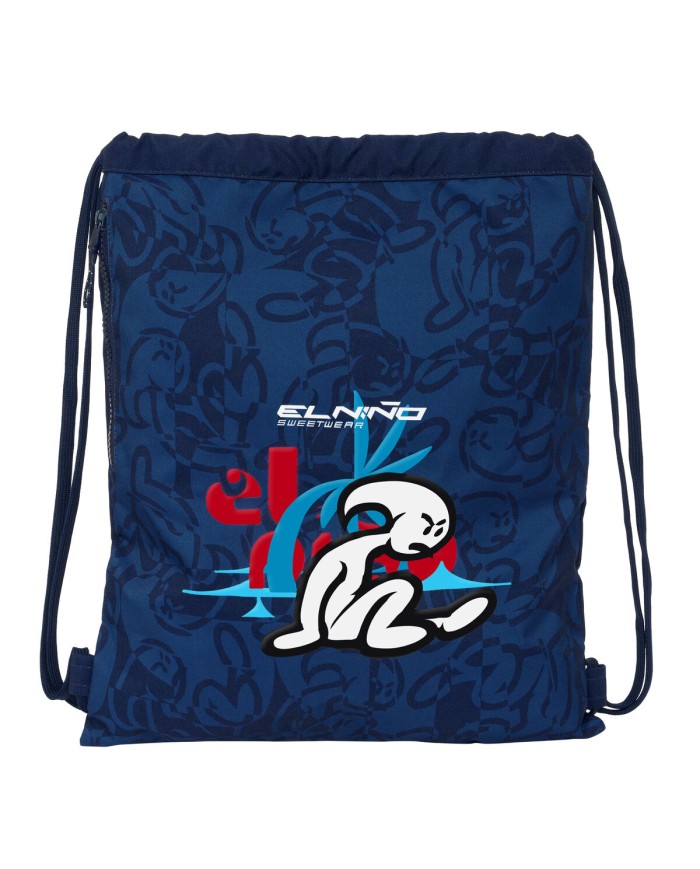 Zainetto con Cordini El Niño Paradise Blu Marino 35 x 40 x 1 cm