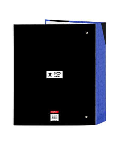 Raccoglitore ad anelli Kelme Royal Azzurro Nero A4 27 x 33 x 6 cm
