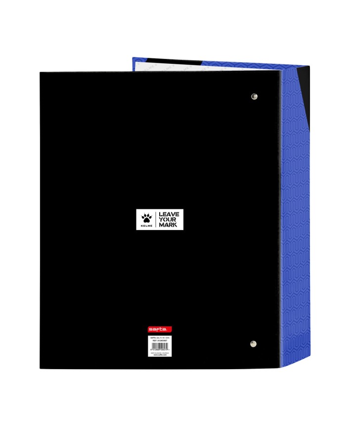 Raccoglitore ad anelli Kelme Royal Azzurro Nero A4 27 x 33 x 6 cm Raccoglitore ad anelli Kelme Royal Azzurro Nero A4 27 x 33 x 6 cm