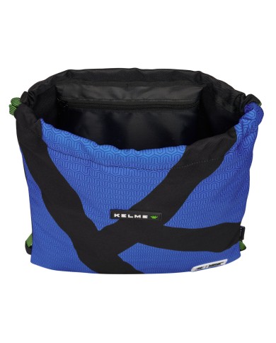 Zainetto con Cordini Kelme Royal Azzurro Nero 35 x 40 x 1 cm Zainetto con Cordini Kelme Royal Azzurro Nero 35 x 40 x 1 cm