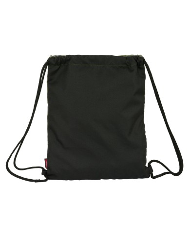 Zainetto con Cordini Kelme Travel Nero Verde 35 x 40 x 1 cm Zainetto con Cordini Kelme Travel Nero Verde 35 x 40 x 1 cm