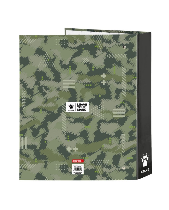 Raccoglitore ad anelli Kelme Travel Nero Verde A4 27 x 33 x 6 cm