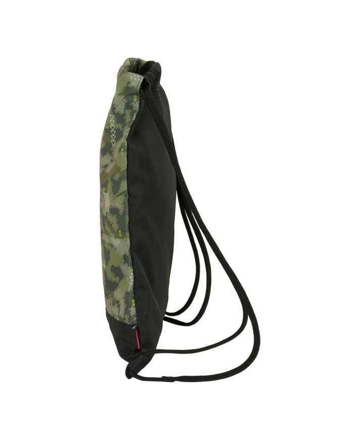 Zainetto con Cordini Kelme Travel Nero Verde 35 x 40 x 1 cm Zainetto con Cordini Kelme Travel Nero Verde 35 x 40 x 1 cm